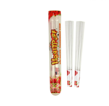 Конусы Honey Puff Strawberry - Бренд Honey Puff - Магазин вапорайзеров, бонгов и лучших аксессуаров для курения  rastastore.ru